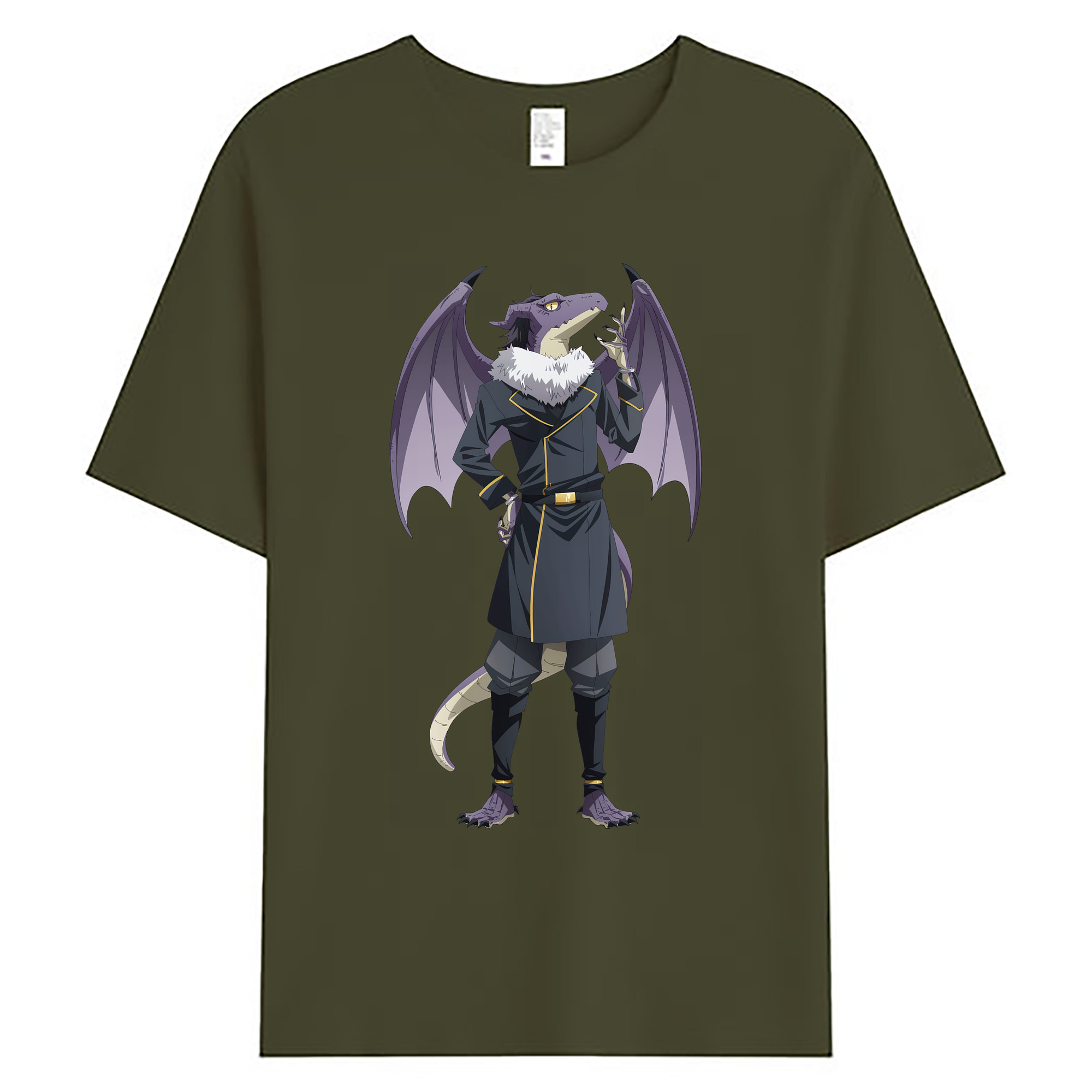 （画像用） 転スラ Regarding Reincarnated to Slime 綿100％ メンズ半袖Tシャツ｜肌触りやわらか＆通気性